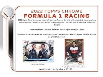 Amazon.com: 2022 Topps Chrome F1 Formula 1 Hobby Lite Box